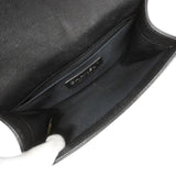 【6kc2153】シャネル ショルダーバッグ ボーイシャネル チェーンショルダー レザー ブラック シルバー金具【中古】レディース