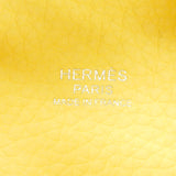 【6kc2154】エルメス ハンドバッグ ピコタンロックPM トリヨンクレマンス ジョーヌミルトン シルバー金具 W刻印【中古】レディース