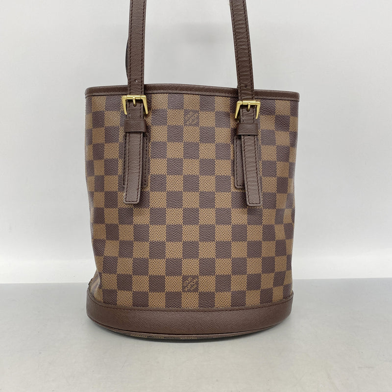 【6kc2167】ルイヴィトン トートバッグ ダミエ マレ N42240 エベヌ【中古】レディース