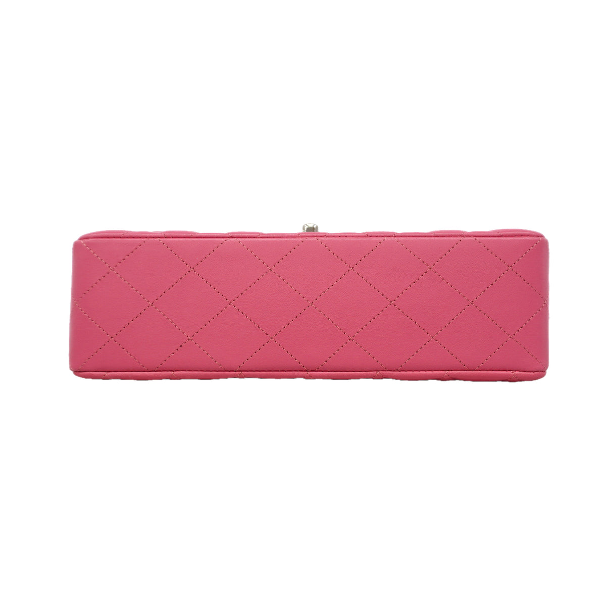 【6kc2175】シャネル ショルダーバッグ マトラッセ Wフラップ Wチェーン ラムスキン ピンク シルバー金具【中古】レディース