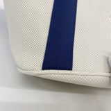 【6kc2181】エルメス マザーズバッグ カブリオル トワルアッシュ ネイビー シルバー金具【中古】レディース