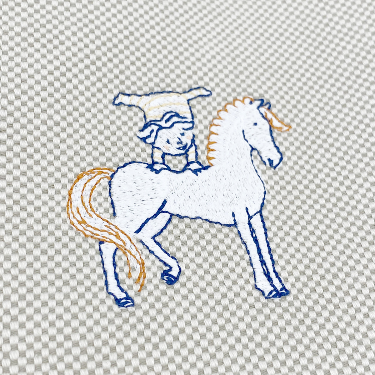 【6kc2181】エルメス マザーズバッグ カブリオル トワルアッシュ ネイビー シルバー金具【中古】レディース