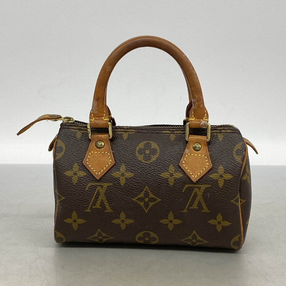 【6kc2185】ルイヴィトン ハンドバッグ モノグラム ミニスピーディ M41534 ブラウン【中古】レディース