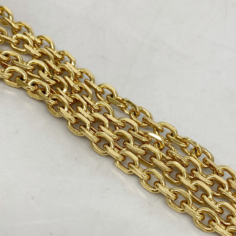 【6kc2195】クリスチャンディオール ショルダーバッグ トロッター オブリーク キャンバス ネイビー ゴールド金具【中古】レディース