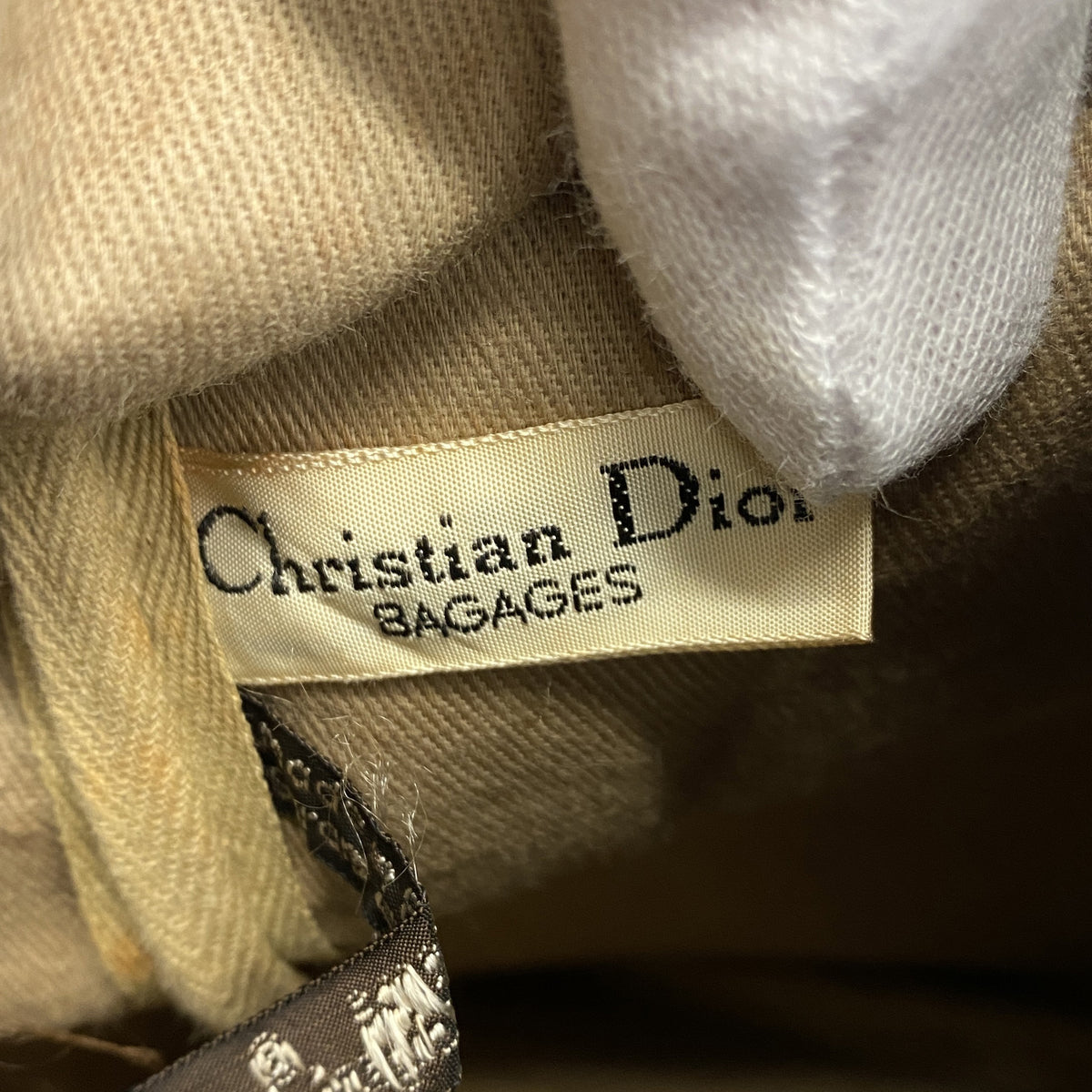 【6kc2196】クリスチャンディオール ハンドバッグ トロッター キャンバス ネイビー シルバー金具【中古】メンズ レディース ユニセックス