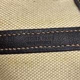 【6kc2199】エルメス トートバッグ ガーデンパーティPM トワルアッシュ ブラウン シルバー金具 □H刻印【中古】レディース