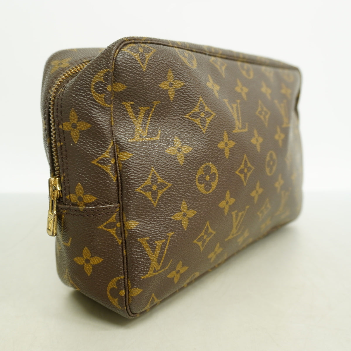 【6kc2229】ルイヴィトン ポーチ モノグラム トゥルーストワレット28 M47522 ブラウン【中古】レディース