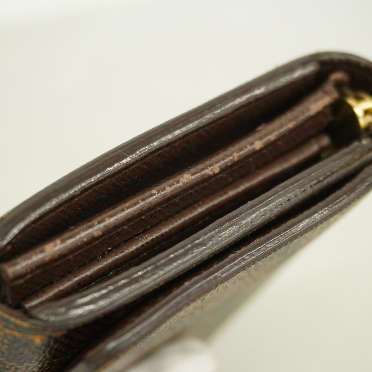 【6kc2246】ルイヴィトン 財布 ダミエ ポルトフォイユトレゾール N61736 エベヌ【中古】メンズ レディース ユニセックス