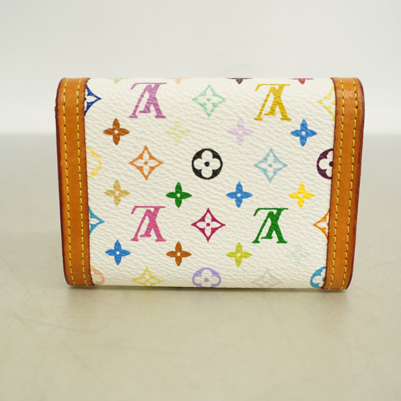 【6kc2248】ルイヴィトン コインケース モノグラム・マルチカラー ポルトモネプラ M92657 ブロン【中古】レディース