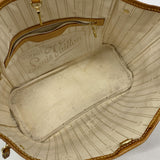 【6kc2263】ルイヴィトン トートバッグ ダミエ・アズール ネヴァーフルPM N51110 ホワイト【中古】レディース