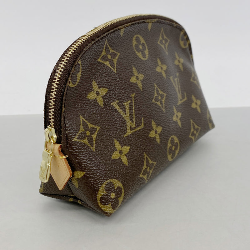 【6kc2269】ルイヴィトン ポーチ モノグラム ポシェットコスメティックPM M47515 ブラウン【中古】レディース