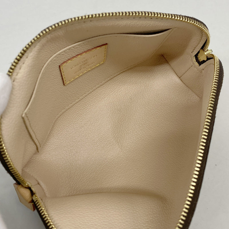 【6kc2269】ルイヴィトン ポーチ モノグラム ポシェットコスメティックPM M47515 ブラウン【中古】レディース