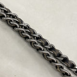【6kc2281】シャネル ショルダーバッグ チョコバー チェーンショルダー デニム ブルー シルバー金具【中古】レディース