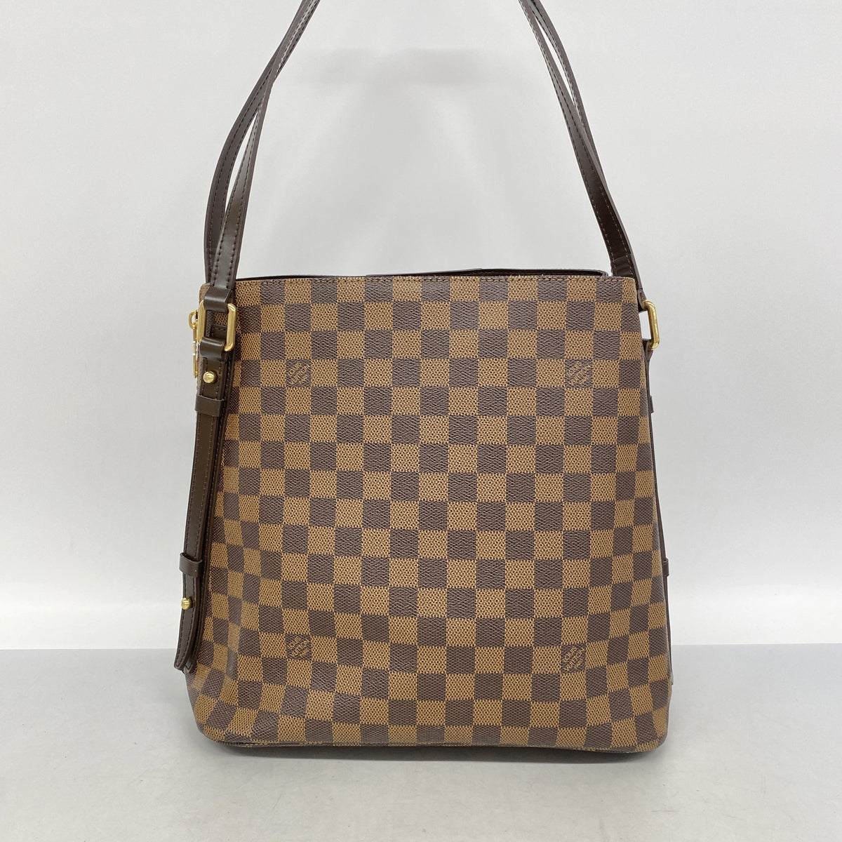【6kc2282】ルイヴィトン ショルダーバッグ ダミエ カバリヴィントン N41108 エベヌ【中古】レディース