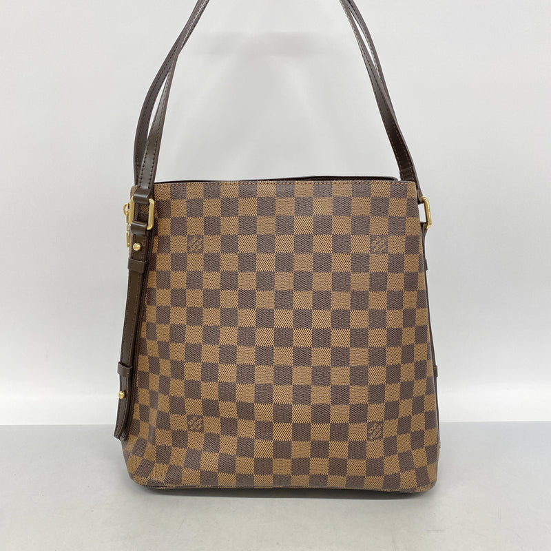 【6kc2282】ルイヴィトン ショルダーバッグ ダミエ カバリヴィントン N41108 エベヌ【中古】レディース