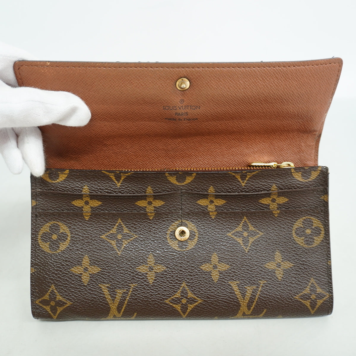 【6kc2294】ルイヴィトン 長財布 モノグラム ポルトフォイユサラ M61734 ブラウン【中古】メンズ レディース ユニセックス