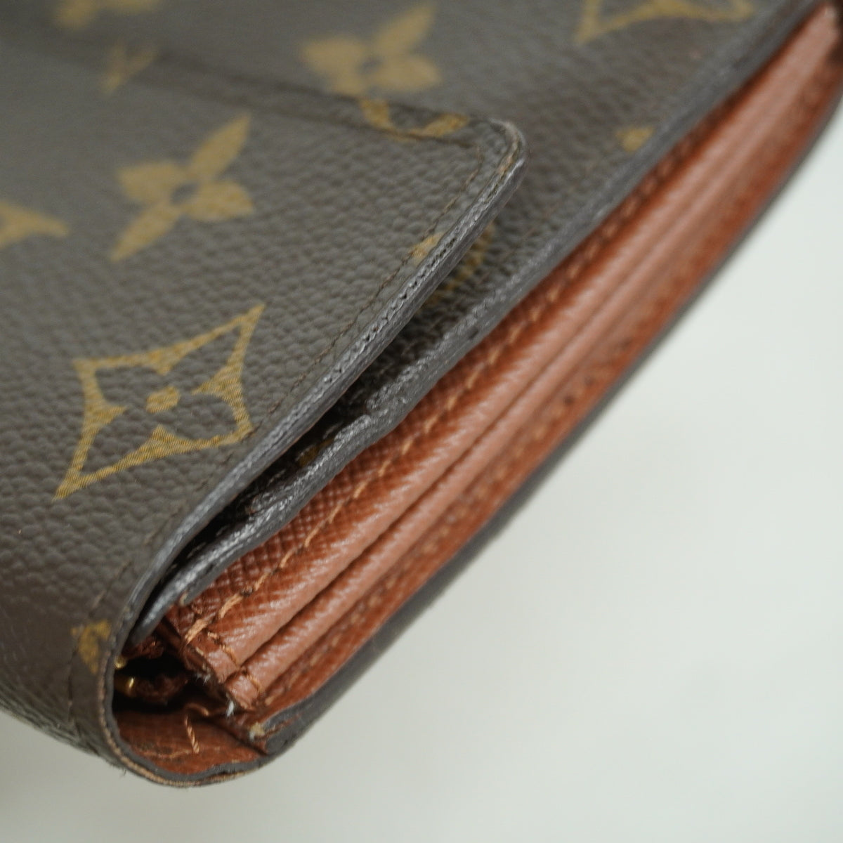 【6kc2294】ルイヴィトン 長財布 モノグラム ポルトフォイユサラ M61734 ブラウン【中古】メンズ レディース ユニセックス