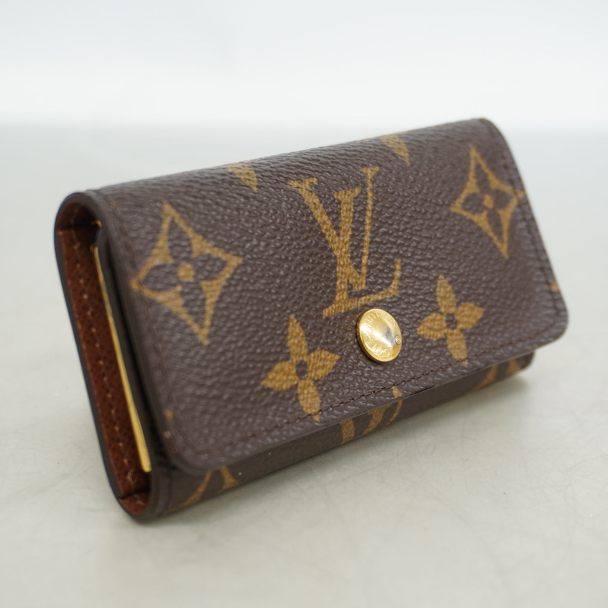 【6kc2296】ルイヴィトン キーケース モノグラム ミュルティクレ4 M62631 ブラウン【中古】メンズ レディース ユニセックス