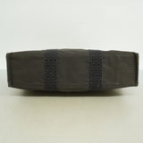 【6kc2327】エルメス トートバッグ エールラインMM ナイロン グレー シルバー金具【中古】メンズ レディース ユニセックス