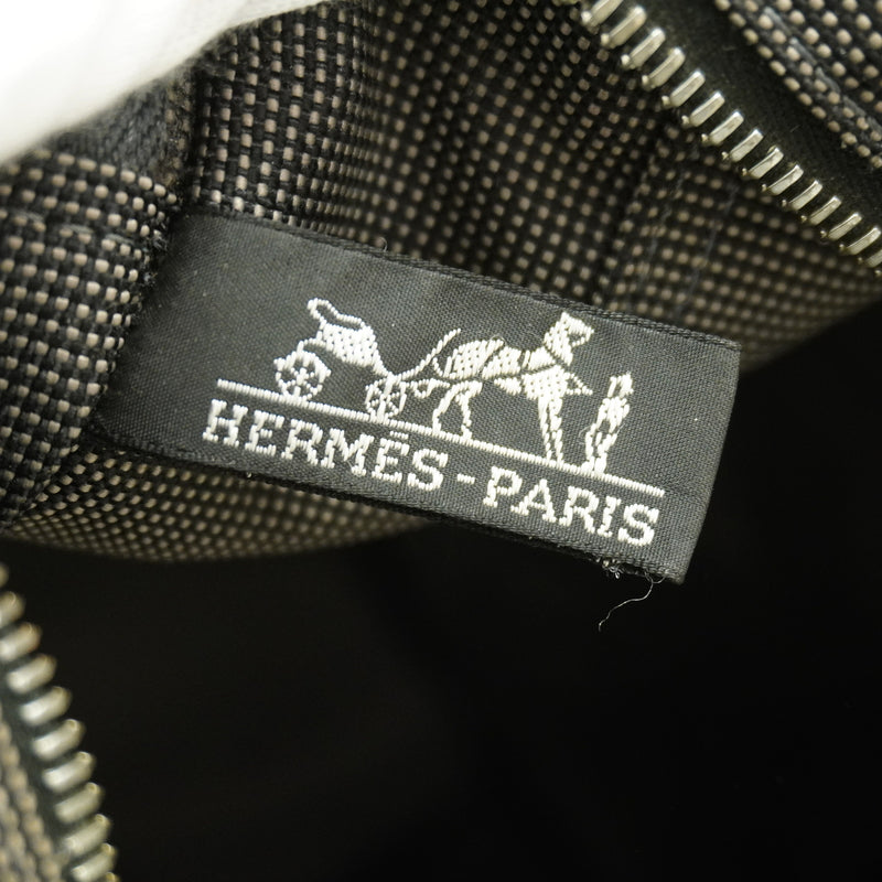 【6kc2327】エルメス トートバッグ エールラインMM ナイロン グレー シルバー金具【中古】メンズ レディース ユニセックス