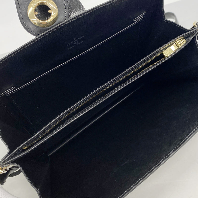 【6kc2360】ルイヴィトン ショルダーバッグ エピ カプチン M52342 ノワール【中古】レディース