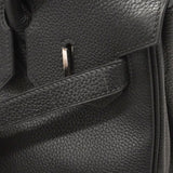 【6kc2365-h】エルメス ハンドバッグ バーキン30 トゴ ブラック シルバー金具 □G刻印【中古】レディース