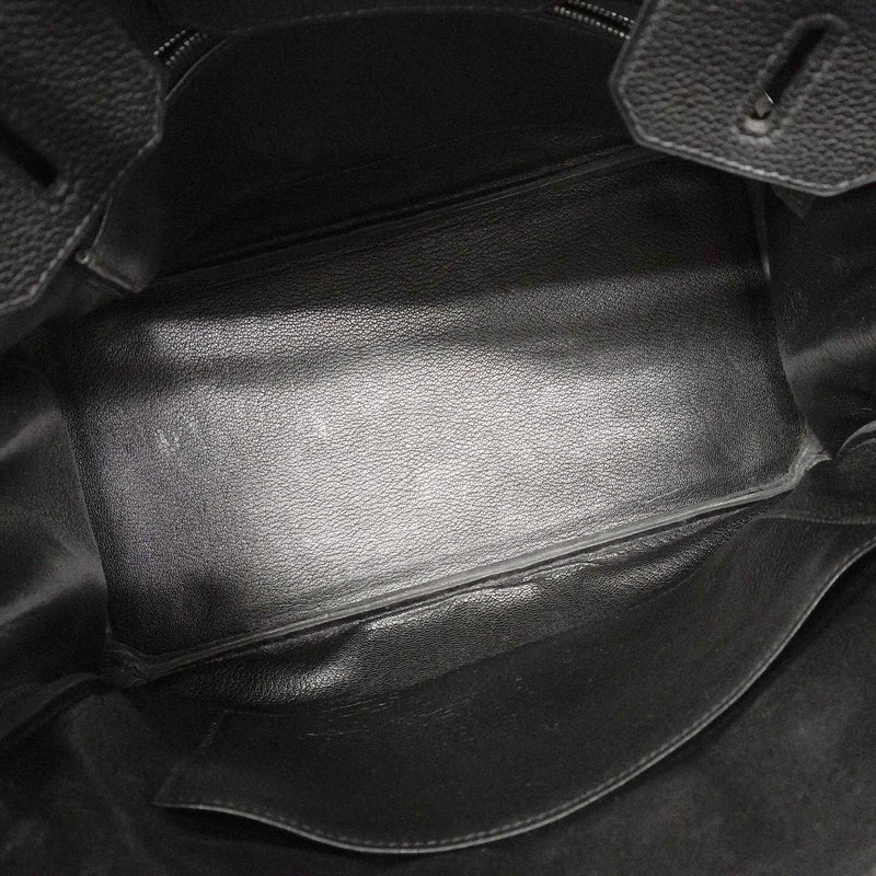 【6kc2365-h】エルメス ハンドバッグ バーキン30 トゴ ブラック シルバー金具 □G刻印【中古】レディース