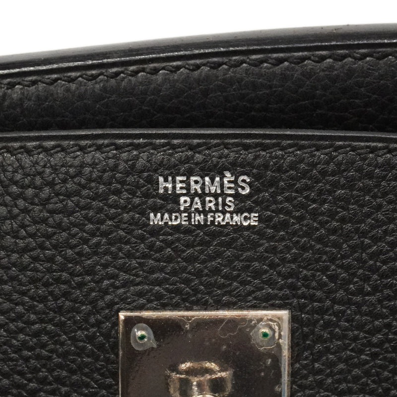 【6kc2365-h】エルメス ハンドバッグ バーキン30 トゴ ブラック シルバー金具 □G刻印【中古】レディース