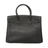 【6kc2365-h】エルメス ハンドバッグ バーキン30 トゴ ブラック シルバー金具 □G刻印【中古】レディース