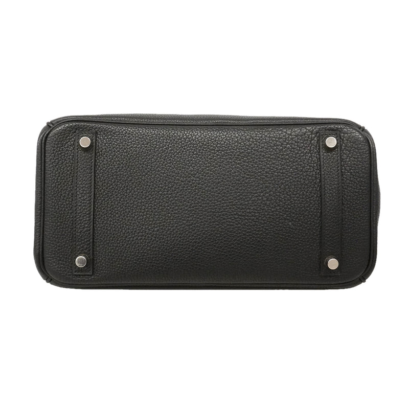 【6kc2365-h】エルメス ハンドバッグ バーキン30 トゴ ブラック シルバー金具 □G刻印【中古】レディース