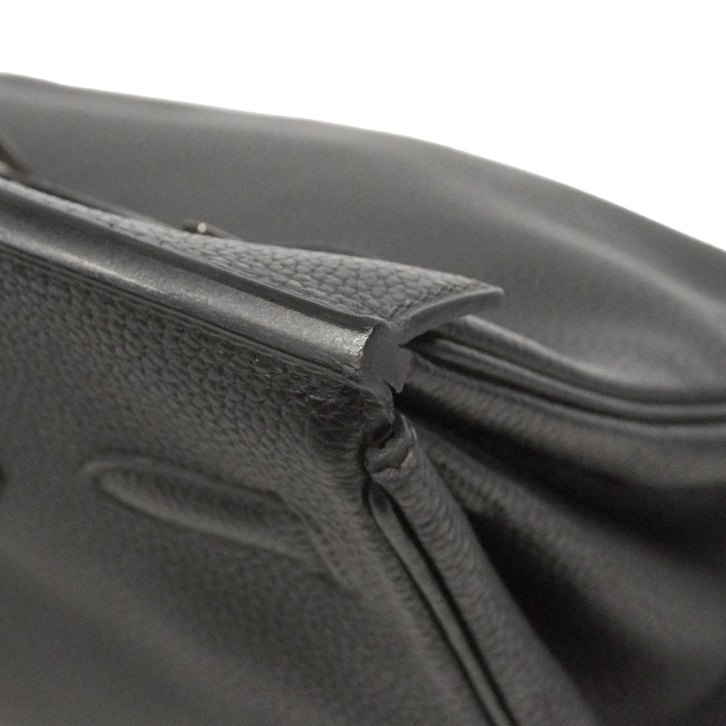 【6kc2365-h】エルメス ハンドバッグ バーキン30 トゴ ブラック シルバー金具 □G刻印【中古】レディース