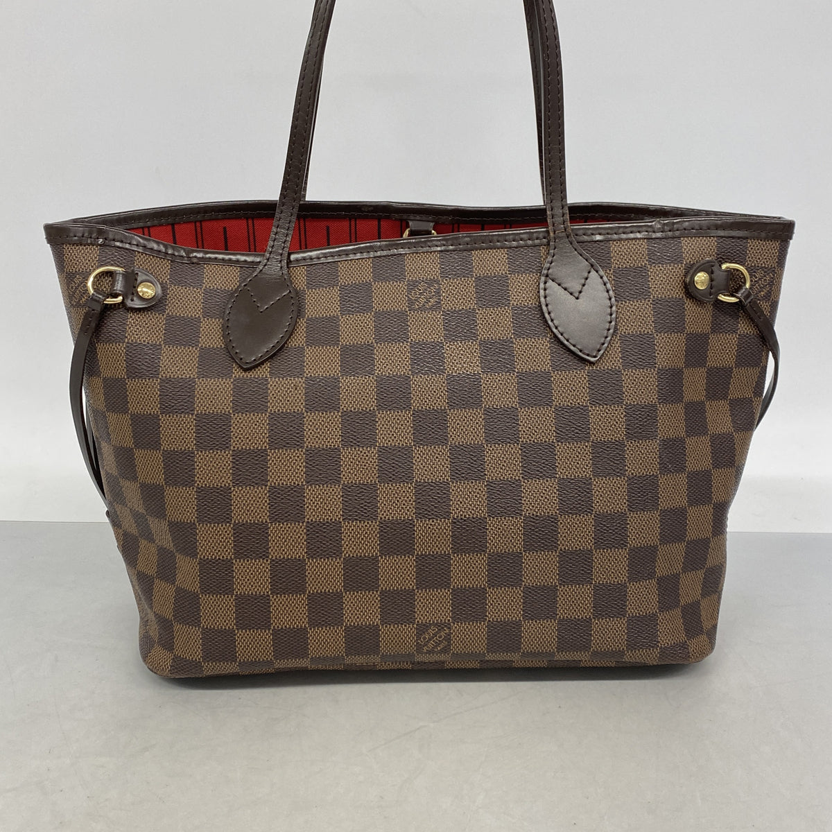 【6kc2368】ルイヴィトン トートバッグ ダミエ ネヴァーフルPM N51109 エベヌ【中古】レディース