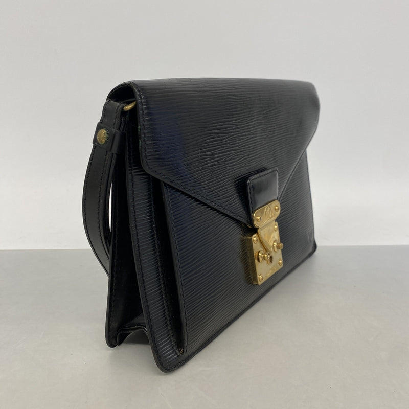 【6kc2411】ルイヴィトン クラッチバッグ エピ ポシェットセリエドラゴンヌ M52612 ノワール【中古】メンズ