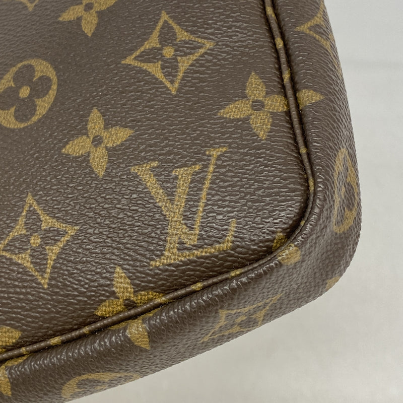 【6kc2422】ルイヴィトン ポーチ モノグラム ポシェットアクセソワール M51980 ブラウン【中古】レディース