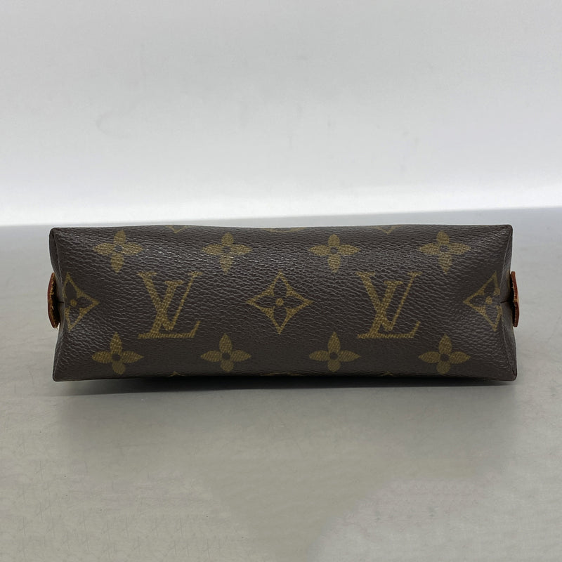 【6kc2423】ルイヴィトン ポーチ モノグラム ポシェットコスメティック M47515 ブラウン【中古】レディース