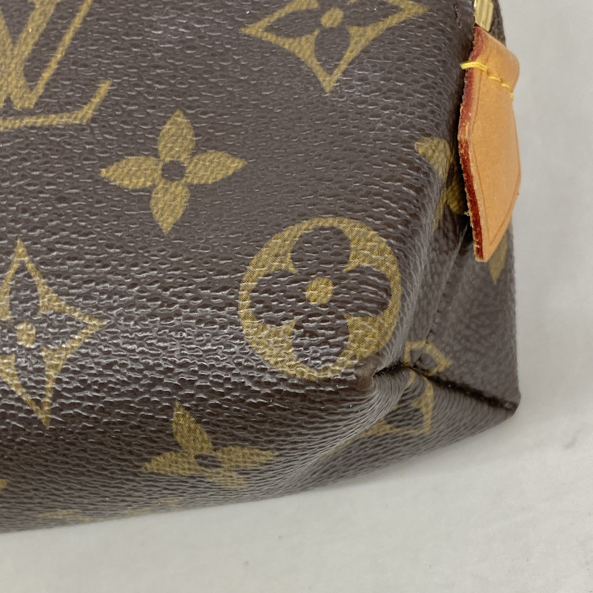 【6kc2423】ルイヴィトン ポーチ モノグラム ポシェットコスメティック M47515 ブラウン【中古】レディース