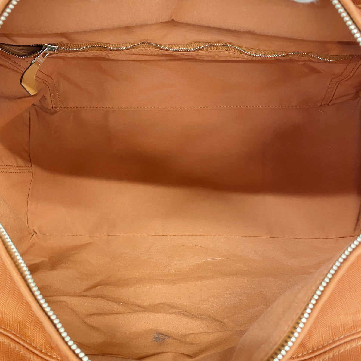 【6kc2425】エルメス トートバッグ アカプルコPM トワルシェブロン オレンジ シルバー金具【中古】メンズ レディース ユニセックス