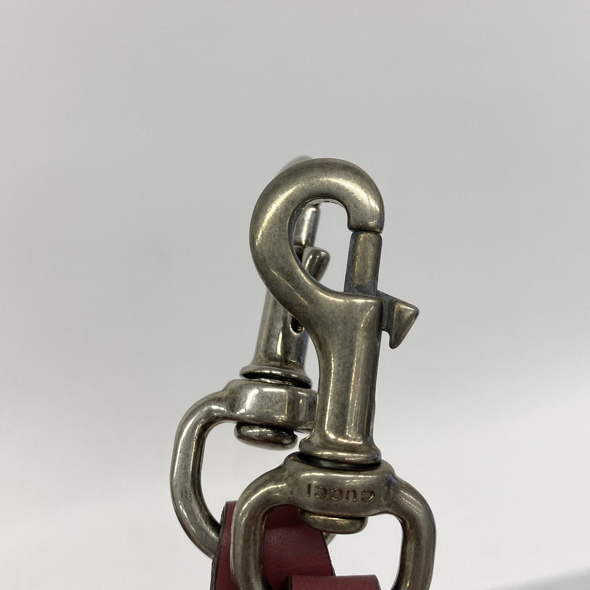【6kc2428】グッチ ハンドバッグ GGブルームス 409534 PVC ブラウン ボルドー シルバー金具 2wayバッグ【中古】レディース