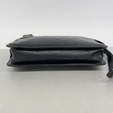 【6kc2429】グッチ クラッチバッグ グッチシマ 152600 レザー ブラック シルバー金具【中古】メンズ