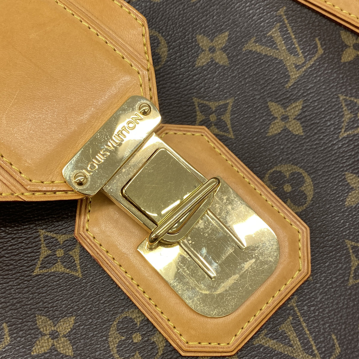 【6kc2444】ルイヴィトン ハンドバッグ モノグラム グリート M55210 ブラウン【中古】レディース