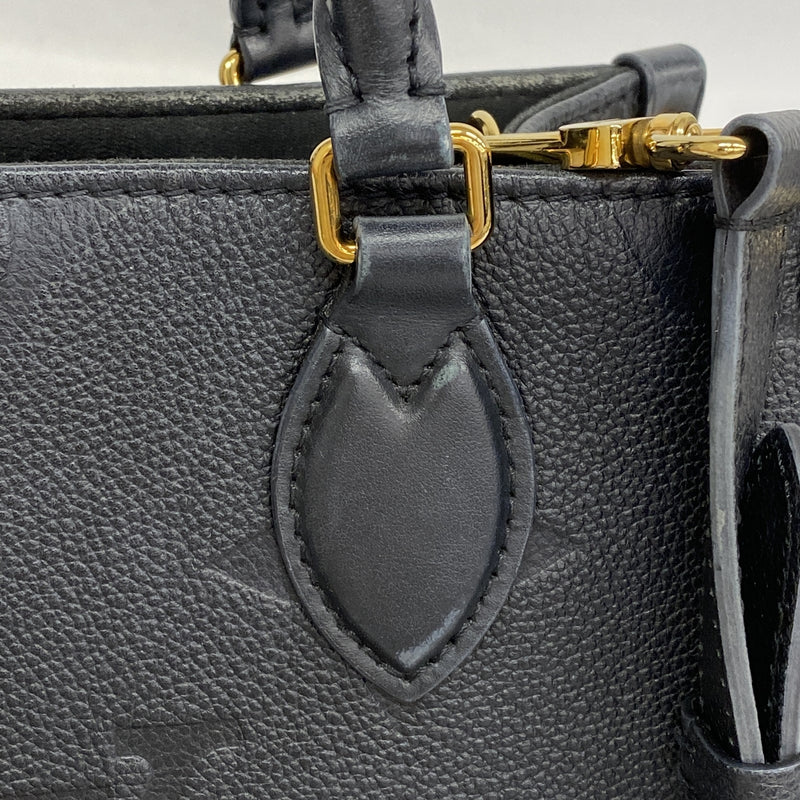 【6kc2447】ルイヴィトン ハンドバッグ モノグラム・アンプラント オンザゴーPM M45653 ノワール 2wayバッグ【中古】レディース