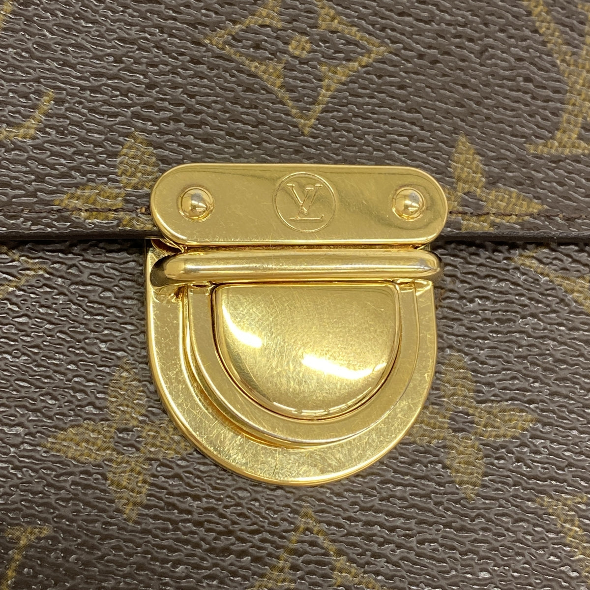 【6kc2451】ルイヴィトン 三つ折り財布 モノグラム ポルトフォイユコアラ M58013 ブラウン【中古】レディース