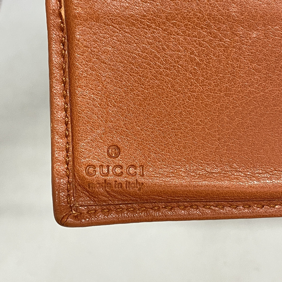 【6kc2481】グッチ 財布 GGキャンバス 181669 キャンバス パイソン ベージュ オレンジ シャンパンゴールド金具【中古】レディース