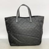 【6kc2482】グッチ トートバッグ GGナイロン 282439 ナイロン ブラック シャンパンゴールド金具【中古】レディース
