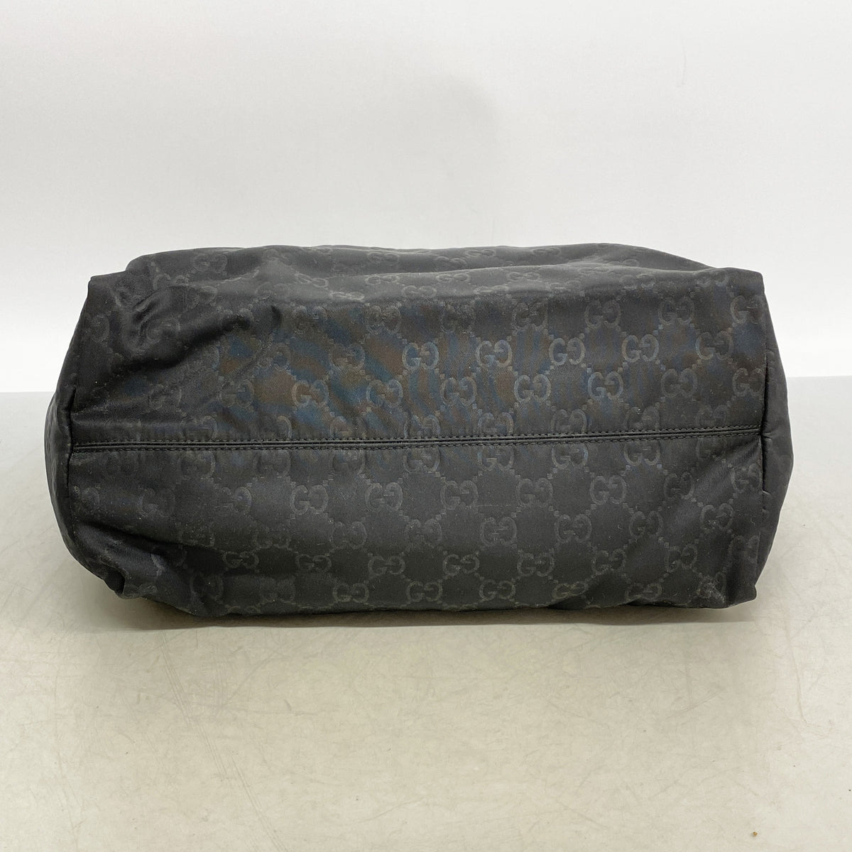【6kc2482】グッチ トートバッグ GGナイロン 282439 ナイロン ブラック シャンパンゴールド金具【中古】レディース