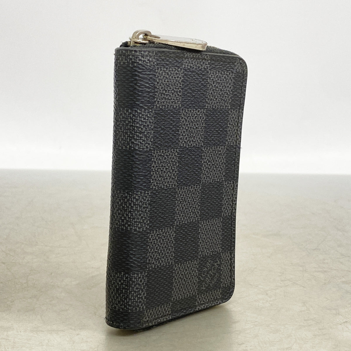 【6kc2491】ルイヴィトン コインケース ダミエ・グラフィット ジッピーコインパース N63076 ブラック グレー【中古】メンズ