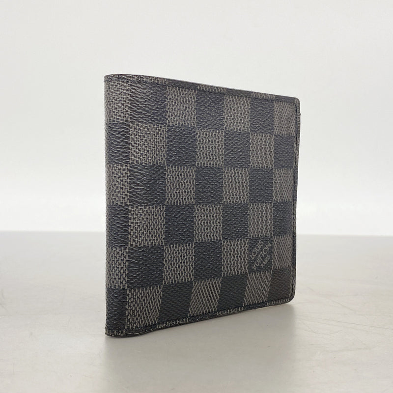 【6kc2496】ルイヴィトン 財布 ダミエ・グラフィット ポルトフォイユマルコ N62664 ブラック グレー【中古】メンズ
