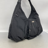【6kc2499】グッチ ショルダーバッグ 019 0303 ナイロン ブラック シルバー金具【中古】メンズ レディース ユニセックス