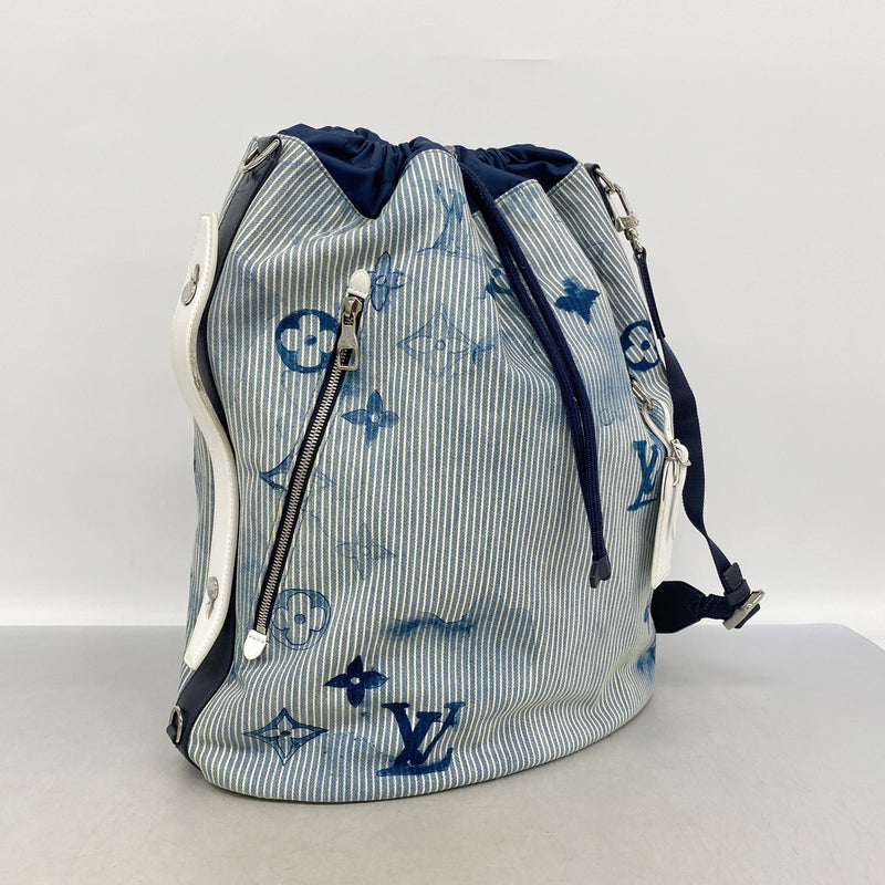 【6kc2511】ルイヴィトン ショルダーバッグ モノグラム・ウォーターカラー サックマラン M57838 ブルー【中古】メンズ