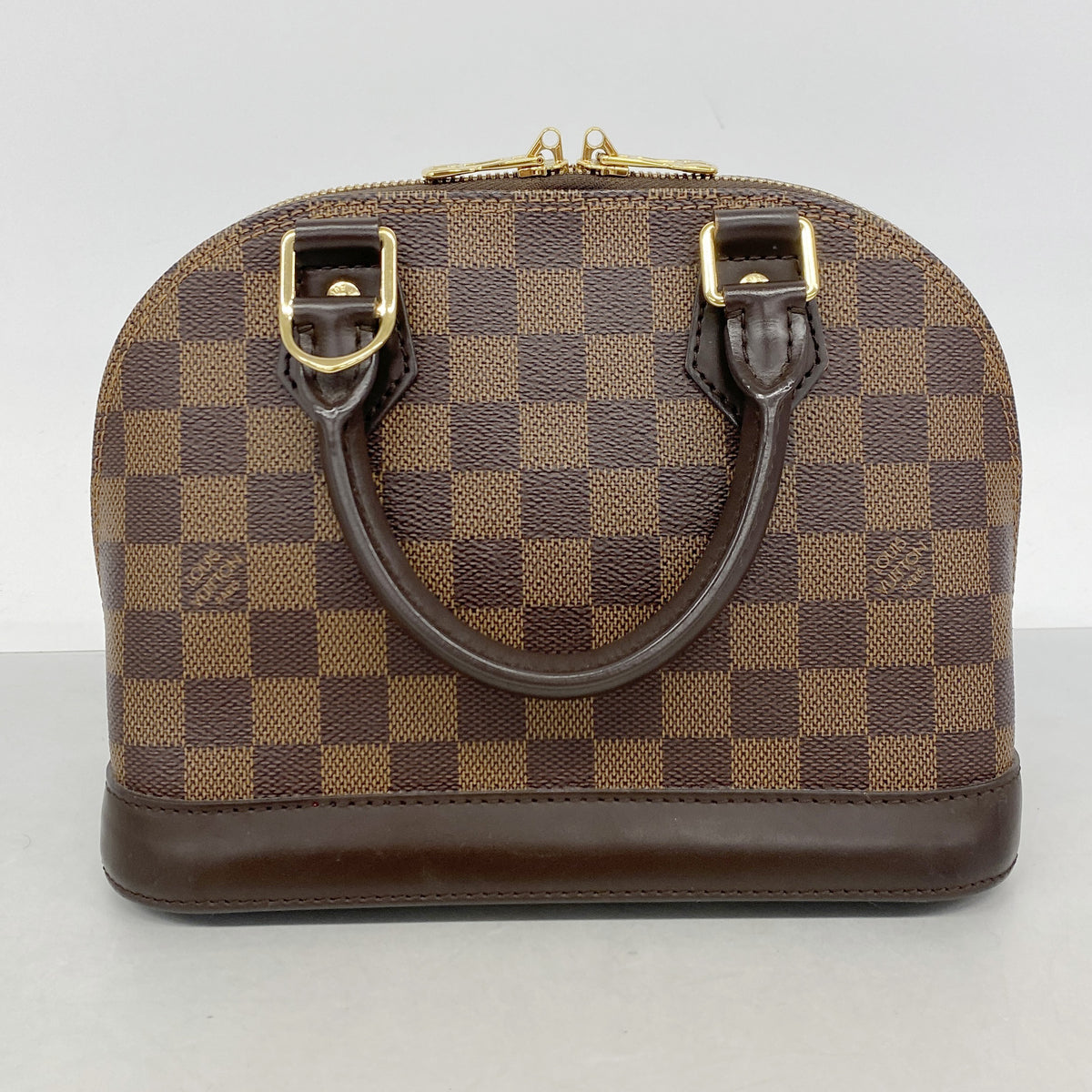 【6kc2519-h】ルイヴィトン ハンドバッグ ダミエ アルマBB N41221 エベヌ 2wayバッグ【中古】レディース